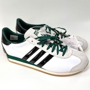 Adidas Country OG W Women 10.5 White Green New Retro Leather Sneakers JQ0541